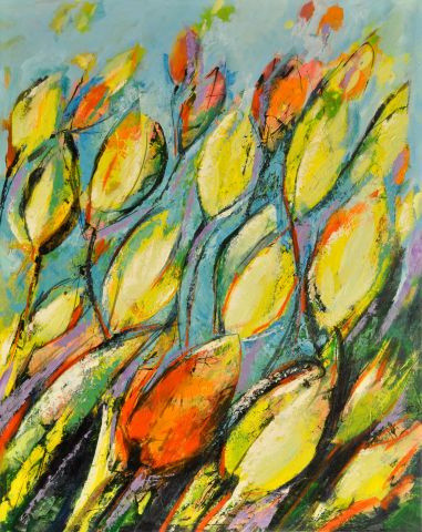 Frits van Eeden + Tulips composition